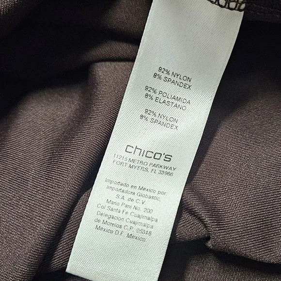 Chico's Brown Tank Top Sleeveless Blouse Stretch Women's Medium 1 - Picture 5 of 6